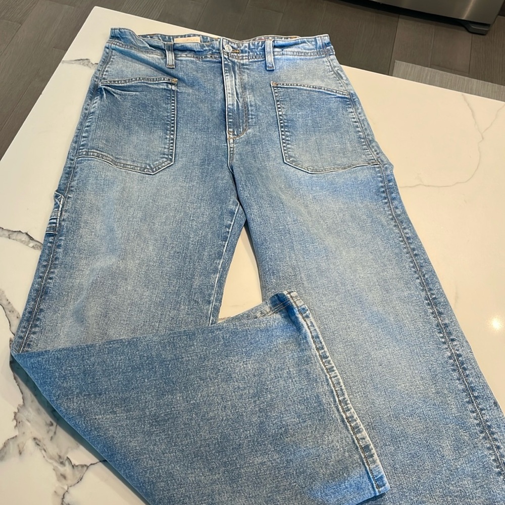 Anthropologie Pilgro Highwasted Wide Leg Jeans Size 32